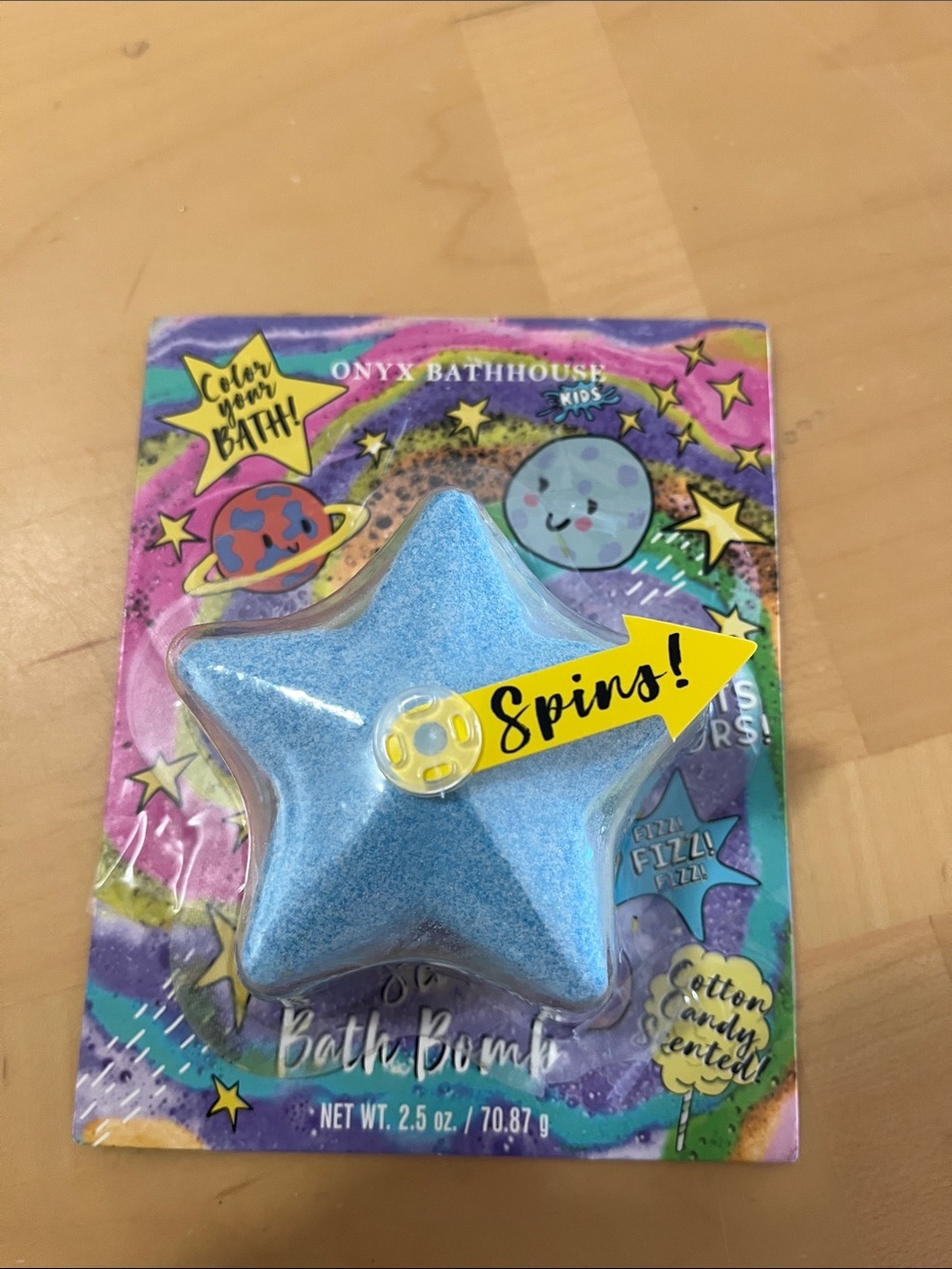 Kids Blue Star Bath Bomb - Cotton Candy Scent